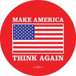 Make America Think Again - Circle Sticker