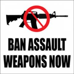 Ban Assault Weapons Now - Sticker