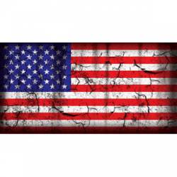 Distressed American Flag 6.5" - Sticker