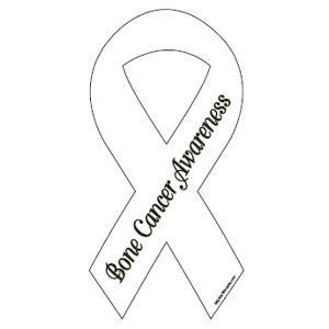 Bone Cancer Awareness Ribbon Magnet