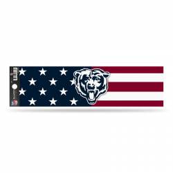Chicago Bears American Flag - Bumper Sticker