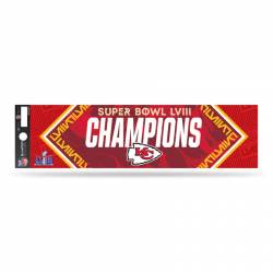 Kansas City Chiefs 2024 Super Bowl LVIII Champions - Bumper Sticker