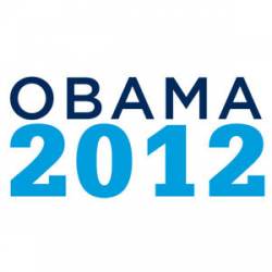 Obama 2012 White - Bumper Sticker