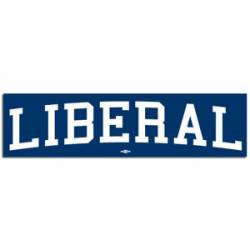 Liberal Blue - Bumper Sticker