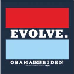 Obama Biden 2012 Evolve - Square Sticker
