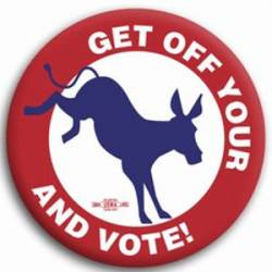 Get Up And Vote - Button