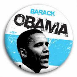 Obama Alternative Black and White Photo - Button