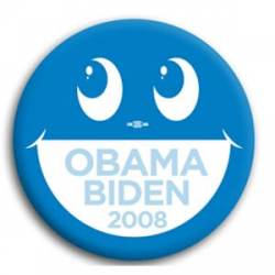 Obama and Biden Smile - Button