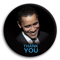 Barack Obama Thank You - Button