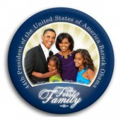 44th President First Family - Button