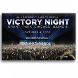 Victory Night Obama Rectangle - Button