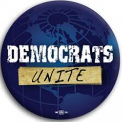 Democrats Unite Globe - Button