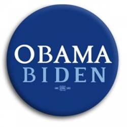 Obama and Biden Blue - Button