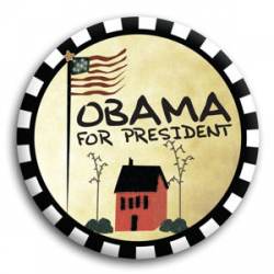 Obama For President Country Setting - Button
