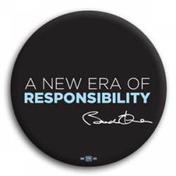 A New Era of Responsibility Obama - Button