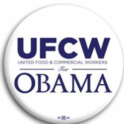 UFCW for Barack Obama - Button