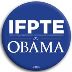IFPTE for Barack Obama - Button