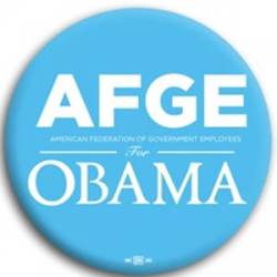AFGE for Barack Obama - Button