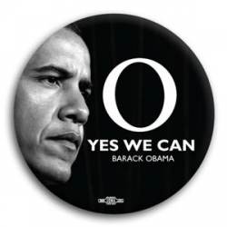 Yes We Can Big O Obama - Button