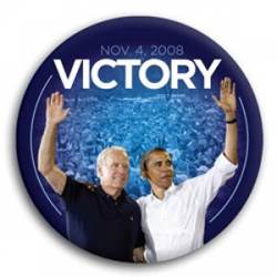 Victory Obama Biden - Button