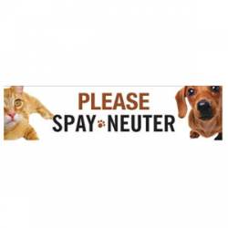 Please Spay/Neuter - Bumper Magnet