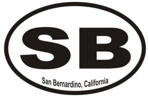San Bernadino California  - Sticker