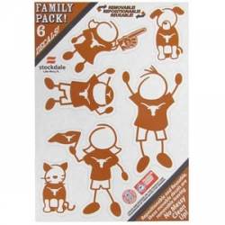 University Of Texas Longhorns - 5x7 Small Family Decal Set