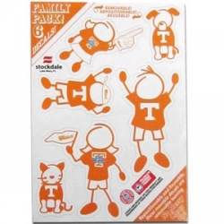University Of Tennessee Volunteers - 5x7 Small Family Decal Set