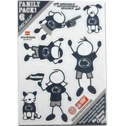 Penn State University Nittany Lions - 5x7 Small Family Decal Set