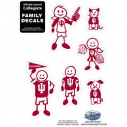 Indiana University Hoosiers - 5x7 Small Family Decal Set