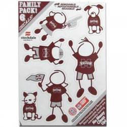 Mississippi State University Bulldogs - 5x7 Small Family Decal Set