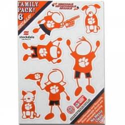 Clemson University Tigers - 5x7 Small Family Decal Set