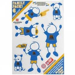UCLA Bruins - 5x7 Small Family Decal Set