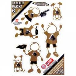 Purdue University Boilermakers - 5x7 Small Family Decal Set