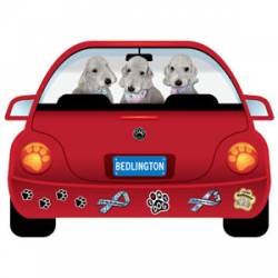 Bedlington Terrier - PupMobile Magnet