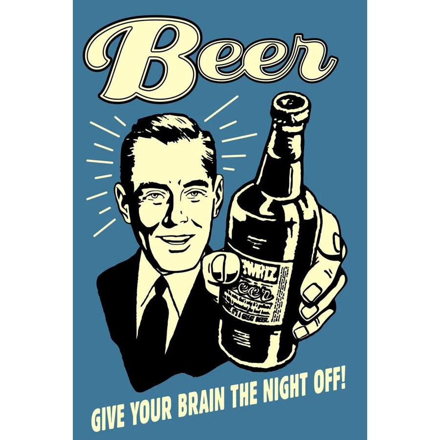 Brain The Night Off - Sticker