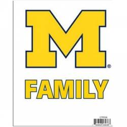University Of Michigan Wolverines - Team Family Pride Decal