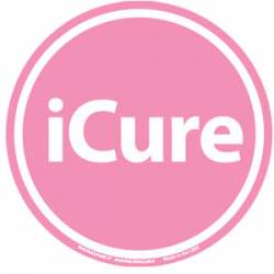 iCure Nurse Nursing Pink - Round Decal