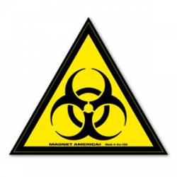 Biohazard Black & Yellow - Triangle Sticker