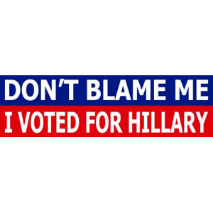 I Voted For Hillary Clinton - Bumper Sticker