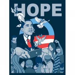 Barack Obama Hope - Sticker