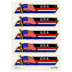 United States of America USA - Set of 5 Mini Sticker Sheet