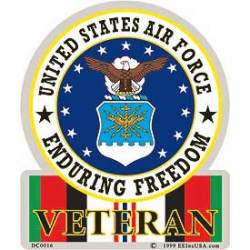 United States Air Force Enduring Freedom Afghanistan Veteran - Prismatic Sticker