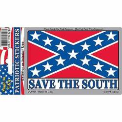 Save The South Rebel Flag - Prismatic Rectangle Sticker