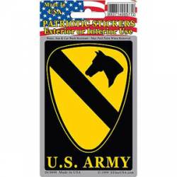 United States Army 1st Cavalry Division - Prismatic Rectangle Sticker