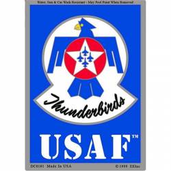 Thunderbirds USAF Air Force - Prismatic Rectangle Sticker