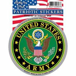 United States Army Logo - Prismatic Round Sticker