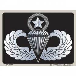 United States Army Parachute Master - Prismatic Rectangle Sticker