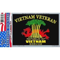 Vietnam Veteran - Prismatic Rectangle Sticker