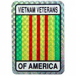 Vietnam Veterans of America - Prismatic Rectangle Sticker